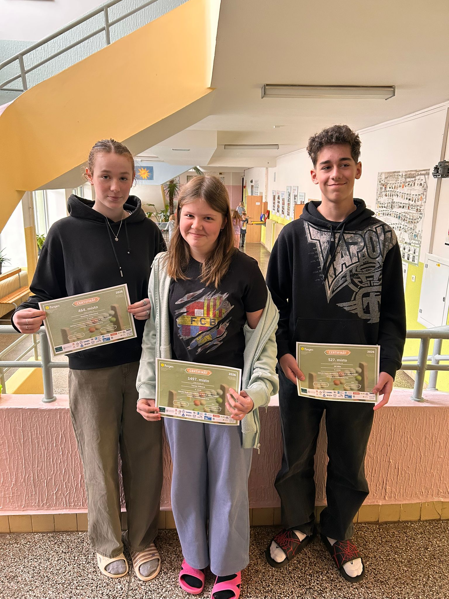 Žáci ZŠ Rudník na matematické soutěži Pangea